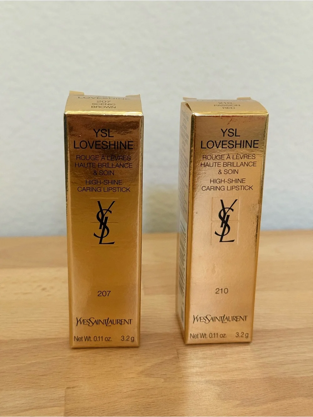 YSL Lipstick Bundle Lot of 2 Loveshine 210 + Loveshine 207
